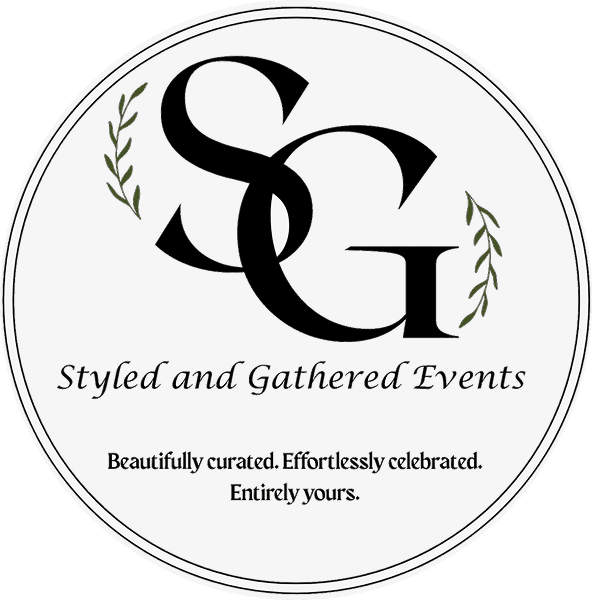 Stylized SG logo with decorative leaves